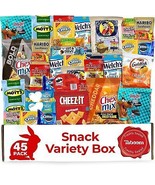 Snack Box 45 Pieces Easter Gift Care Package Basket for Adults Kids Offi... - £34.68 GBP