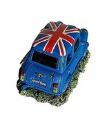 Mini Car With Union Jack Roof Flag Fish Tank Aquarium Ornament with Air ... - £14.66 GBP