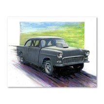 Signed TWO LANE BLACKTOP 1955 Chevy Poster Print Wall Art 11x14 Unframed - $449.81 MXN