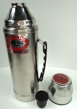Vintage Uno-Vac Unbreakable Stainless Steel Thermos w/ Handle - 1 Quart ... - $24.18