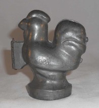 Vintage S &amp; Co NY Pewter Ice Cream or Candy Mold Rooster or Chicken Standing - £46.93 GBP