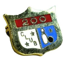 Bowling 200 Club Award Vintage Lapel Pin Gold Shield Cambrian Bowl 1970s-80s New - £7.64 GBP