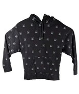 Puma Womens Hoodie Black All Over Print Relaxed Fit Small Sports Running - $39.60