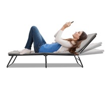 Heavy Duty Folding Camping Cot for Adults - Adjustable Outdoor Bed - $97.99