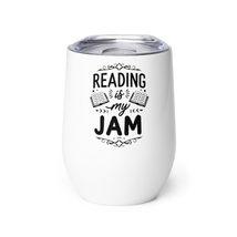 Generic Funny Book Lover Wine tumbler - Reading Is My Jam Read Teacher School St - $25.69