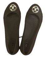 CROCS Gianna Disc Ballet Flat Shoes Black Silver Slip On Size 8 - €18,90 EUR