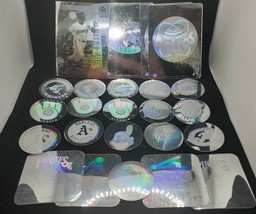 Lot of 24 Holographic Baseball Trading Card TEAM Stickers Upperdeck UNUSED!! - £12.86 GBP