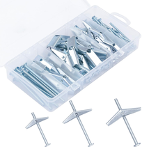 Hollow Wall Anchors Assorted Kit, 44Pc Heavy Duty   - $24.06