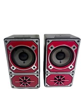 Pair of Vintage Kenwood KSC-501 2-Way Custom Red Speakers - Tested + Sou... - $197.99