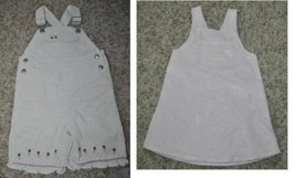 Girls Overalls &amp; Jumper Dress Baby Gap Beige Corduroy 2 Pc-sz 6-12 months - £10.89 GBP