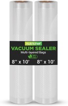 NutriChef PRTPKVS10RL Vacuum Sealer Bags 8x10 Rolls - 2 Pack (Open Box) - $115.97 MXN
