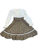 Vintage Prairie Dress Handmade from Gunne Sax Pattern Girls Clothing Large - £49.19 GBP
