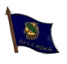 Oklahoma State Flag Hat Tac or Lapel Pin - £4.97 GBP
