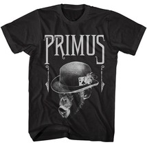 Primus Fancy Monkey Men&#39;s T Shirt Bowler Hat Ace Progressive Rock Funk Music - £21.18 GBP+