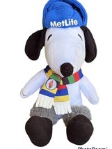 MetLife Snoopy Dog Plush 2014 Olympics Sochi Scarf Hat Fur Boots 6&quot; Peanuts - £7.11 GBP