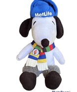 MetLife Snoopy Dog Plush 2014 Olympics Sochi Scarf Hat Fur Boots 6&quot; Peanuts - £6.99 GBP
