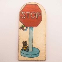 Puzzletown Replacement Stop Sign Town Plaza Piece Part Cardboard  - £3.14 GBP
