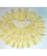 Vtg Full Circle Pageant Party Dress Sheer Light Yellow Infant Girl Baby ... - £55.39 GBP