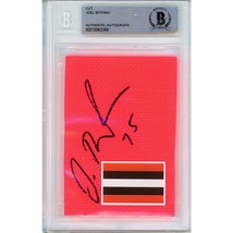 Joel Bitonio Auto Cleveland Browns Signed Football Pylon Beckett Autogra... - £77.04 GBP