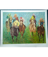 Barbara Lainere The Horsemen Signed Art Proof Lithograph Print Horse Racing - £40.06 GBP