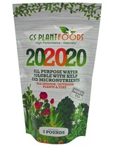 20-20-20 Plant Fertilizer by GS Plant Foods- All Purpose Water Soluble - £21.19 GBP