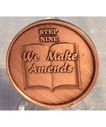 Step 9 Copper Twelve Step Medallion AA NA Recovery 12 Steps Serenity Prayer - $103.39 MXN