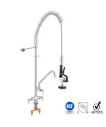 Commercial Pre-Rinse Faucet Pull Out Down Sink Kitchen 12&quot; Add-On - £251.78 GBP