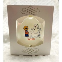 Snoopy Gallery Limited Edition 2023 Charlie Brown Frosted Glass Ornament-NEW - $28.71