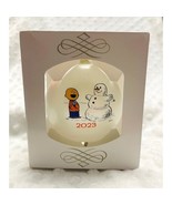 Snoopy Gallery Limited Edition 2023 Charlie Brown Frosted Glass Ornament... - $552.73 MXN