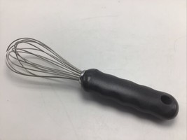 Farberware Whisk Stainless Steel 9&quot; Wire Balloon Black Ergonomic Handle - £10.78 GBP