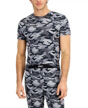 International Concepts Men's Modal Blend Camo-Print Pajama Top Gray Camo-XL - $16.99