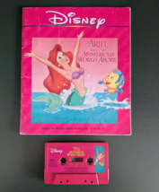 DISNEY&#39;S The Little Mermaid Read-Along Book and Tape - 602334 - £9.39 GBP
