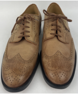 Tods Wingtip Dress Shoes Light Brown Size 10.5 Leather Soles Made in Ita... - $1,808.03 MXN