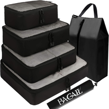 6 Set Packing Cubes,Travel Luggage Packing Organizers with Laundry Bag B... - £22.11 GBP