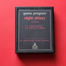 Atari 2600 7800 Night Driver Text Label Game Cleaned Works - £6.03 GBP