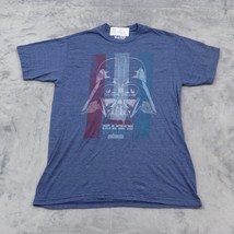 Star Wars Shirt Mens M Blue Star Wars Graphic Print Short Sleeve Pullover Tee - £18.22 GBP