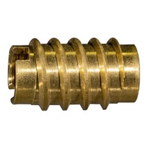 3/8&quot;-16 x 1&quot; Brass Coarse Thread Tapped Wood Inserts (12 pcs.) - $23.73