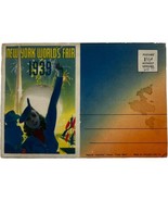 1939 1940 New York World&#39;s Fair Souvenir Postcard Folder Natural Colortint  - £10.81 GBP