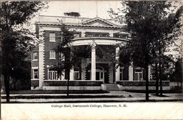 Vtg Postcard N.H. College Hall, Darthmouth College, Hanover - $6.43