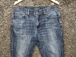 Lucky Brand Jeans Men 34x30 Blue 121 Heritage Slim Fit Straight Leg Dark Pants - £21.66 GBP