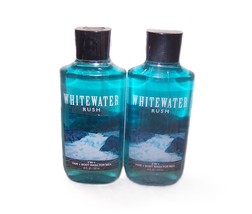 Whitewater Rush Hair Body Wash Bath &amp; Body Works 2 in 1 For Men 10 oz Lot of 2 - £31.31 GBP