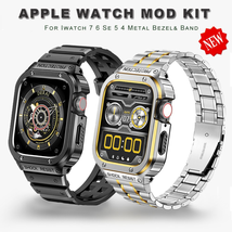 Luxury Strap+Case for Apple Watch Band 45Mm 45 44 Mm Bumper Frame Cover ... - $22.74