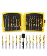 Hss Drill Tap Bit Set 13Pcs,Beqell Sae/Metric Combination Drill, Counter... - $35.97
