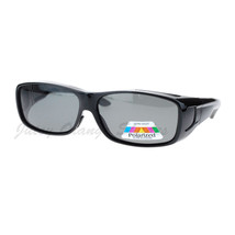 Gafas de Sol Polarizadas Ajuste Sobre Rectangular OTG Marco Anti-deslumbramiento - £10.17 GBP+