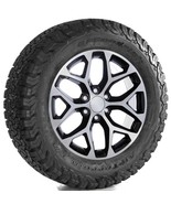 Chevy Silverado 20&quot; Black &amp; Machine Snowflake Wheels Rims 35x12.50 Mud T... - $4,027.74 CAD