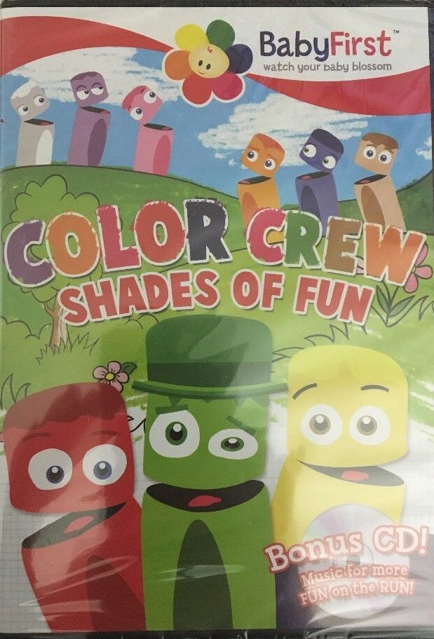 Babyfirst: Color Crew Shades Of Fun DVD RARE VINTAGE COLLECTIBLE-SHIP N 24 HOURS