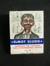 VINTAGE 1958 TIP&#39;N TWINKLE ELMOT SLUGG CANDIDATE FOR CONGRESS MATCHBOOK ... - $8.95