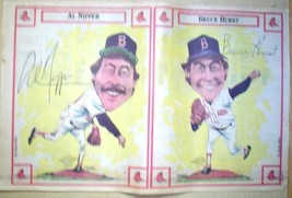 BOSTON RED SOX AL NIPPER BRUCE HURST 1986 BOSTON GLOBE POSTER  - $7.99