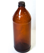Old 16 oz Brown Clorox Bottle w Original Bottle Cap Excellent - £7.86 GBP