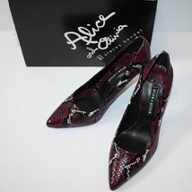 Alice + Olivia Creda Snake Heel Pumps Shoes size US 10 Brand New MSRP $350 - £115.82 GBP